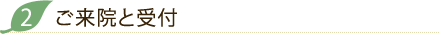 ご来院と受付